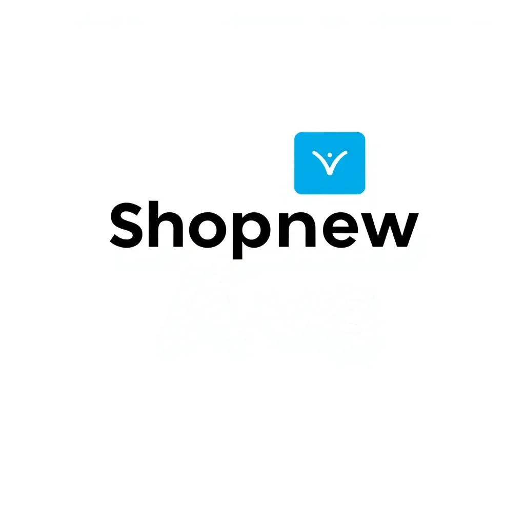 ShopnewAvs logo with blue icon and black text